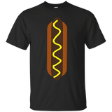 Hot Dog Costume Shirt Sausage Wiener Mustard Bun Fast Food_black=