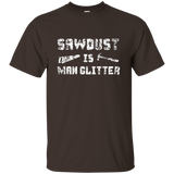 Sawdust is Man Glitter Shirt 2, Funny Father's Day Gift Dad_Black