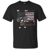 Dab Fidget Spinner Camouflage Veteran Cousin Shirt_navy