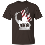 I Stand For The National Anthem T-shirt American Football_black