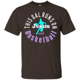 Top Girls Basketball Runs on Jesus Gift TShirt_Black