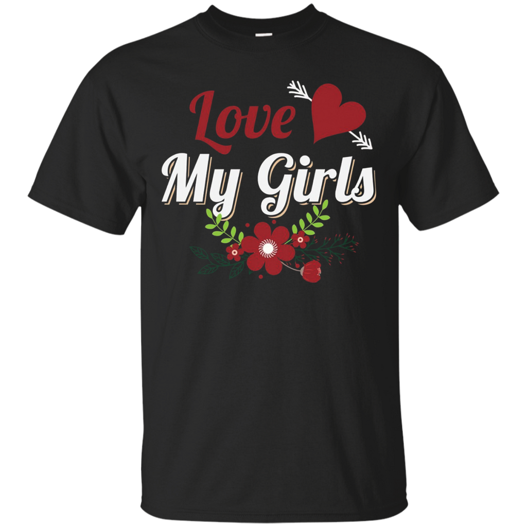 Womens I Love My Girls T-shirt_Black