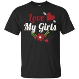 Womens I Love My Girls T-shirt_Black
