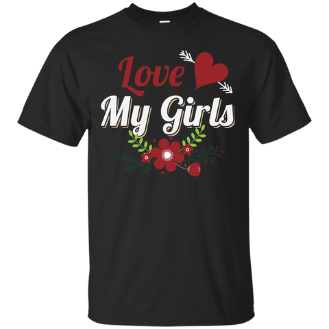 Womens I Love My Girls T-shirt_Black