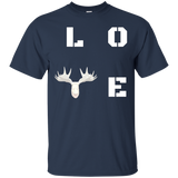 Love White Moose Head T Shirt Wild Animals Lover Gift