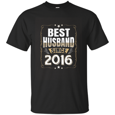 Best Husband Since 2016 T-shirt First Wedding Anniversary_asphalt=