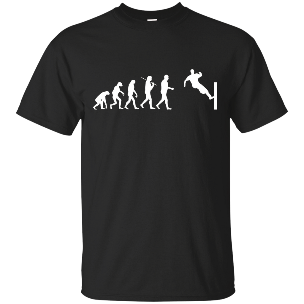 Parkour tshirt, Parkour Evolution funny tshirt_Black
