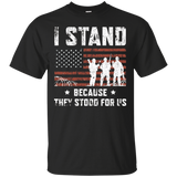 I Stand For The National Anthem Tshirt, I Dont Kneel Shirt_black=