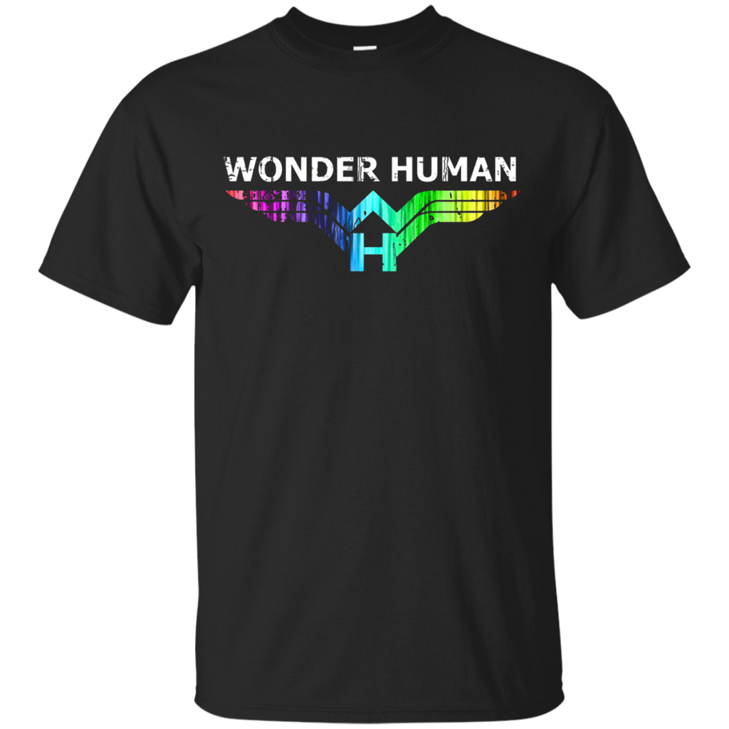 Official Wonder Human Rainbow Gay Rights TShirt_Black