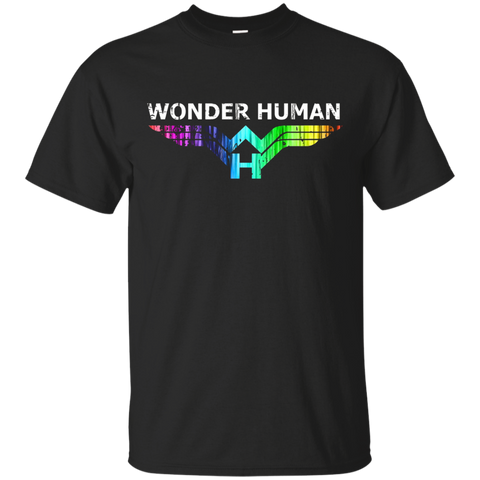 Official Wonder Human Rainbow Gay Rights TShirt_Black