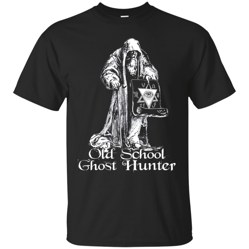 Old School Ghost Hunter T-shirt_Black