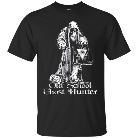 Old School Ghost Hunter T-shirt_Black