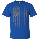 Sheriff Thin Blue Line American Flag Shirt_Black