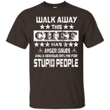 Walk away this Chef has anger issues funny t-shirt_Black