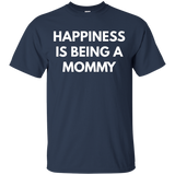 Womens Happiness is Being a Mommy t-shirt_Black