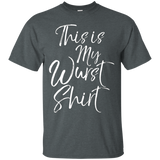 This is my Wurst Shirt Funny German Bratwurst Food Pun Tee_Black