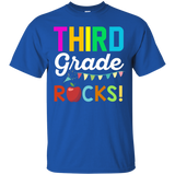 Third Grade Rocks T-Shirt Funny Student and Teacher Team_Black