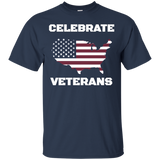 Celebrate Veterans Day Political Us Flag American Pride Tee_black