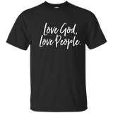 Love God Love People Vintage, Distressed Tee Shirt