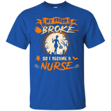 My broom broke I became a Nurse Halloween T-Shirt_Black