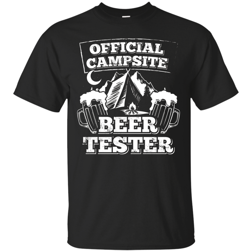 Official Campsite Beer Tester Camping Tshirt For Camper_Black