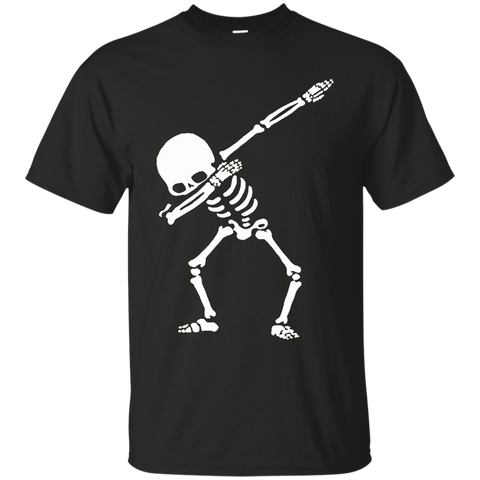 Skeleton Dabbing Shirt - Funny Graphic Shirt_Black