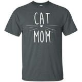 Womens Funny Cute Cat Mom Tee Shirt Best Cat Mom_Black