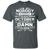 You Were Born In October T-Shirt_Black