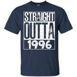 Straight Outta 1996 T-Shirt Cool Gift for Birthday 21st_Black