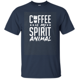 Coffee Is My Spirit Animal Black T-shirt For Men Women_dark=