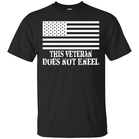 I Don't Kneel During Our Anthem Usa Flag Tshirts For Veteran_black