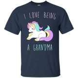 L Love Being A Grandma T-shirt - Funny Unicorn Grandma Tee