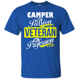 Camper By Passion Veteran By Profession T Shirt_black