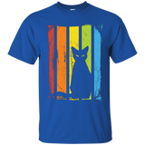 Rainbow Halloween Cat TShirt_Black