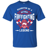 Daughter Of A Retired Firefighting Legend T-shirt_black