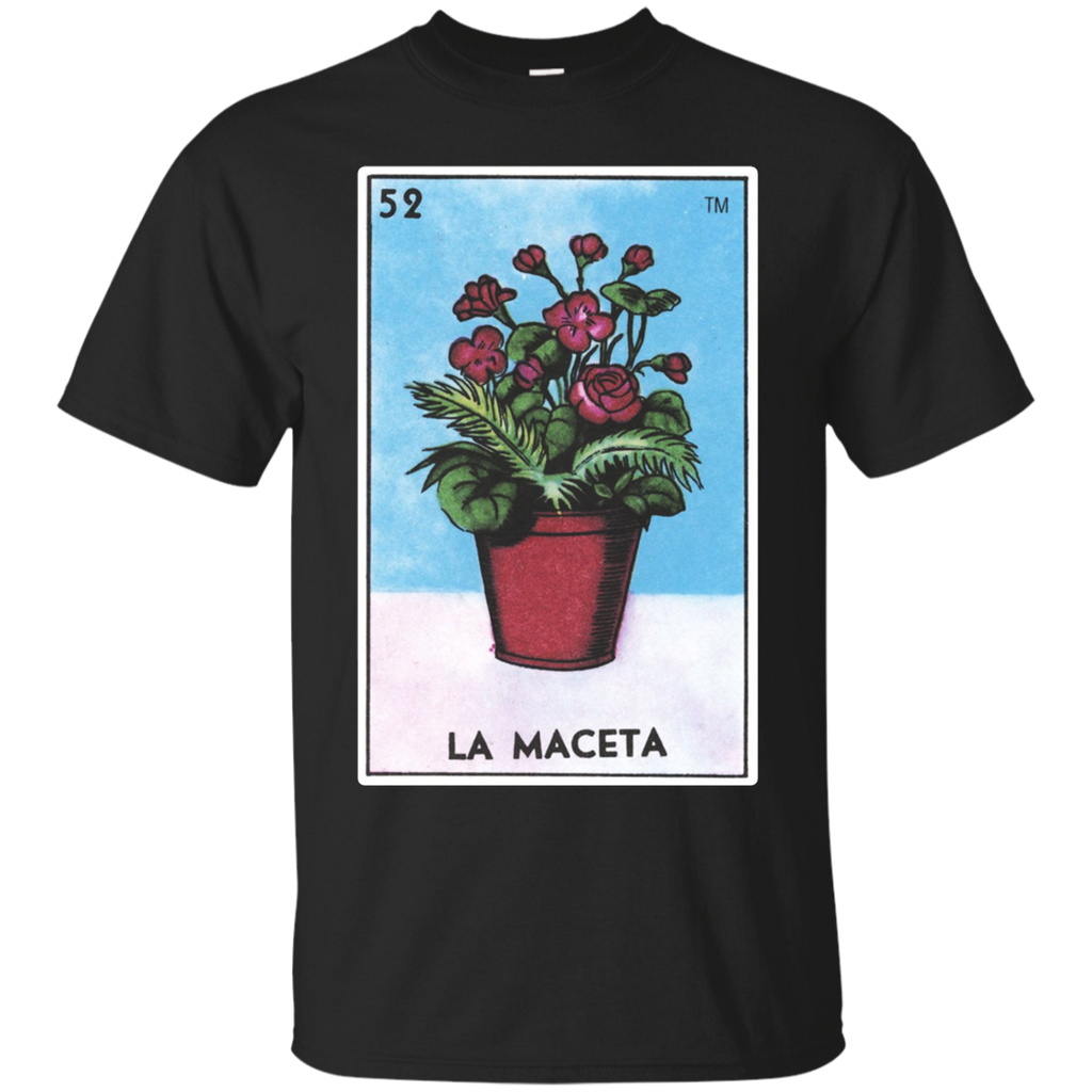 La Maceta Card T-shirt Flowerpot Loteria Tarot