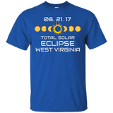 WEST VIRGINIA Solar Eclipse Souvenir Gift T Shirt_Black