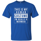 I'm Really A Mermaid Costume Halloween Shirt Funny