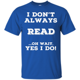 Always Reading T Shirts. Awesome Gifts For Book Readers._black