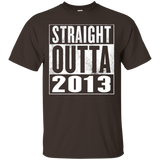 Kids 3rd Birthday Gift T-shirt Straight Outta 2013 For Kids_black=