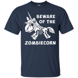 Zombie Unicorn T-shirt Halloween Beware Of The Zombiecorn_black=