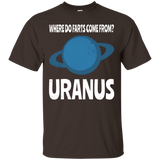 Where Farts Come From Uranus Universe Solar System T-Shirts_Black