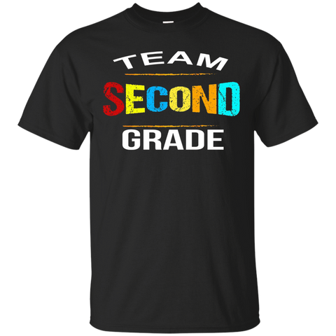 Team Second Grade Teacher Tshirts 2nd Back To School Tee_Black