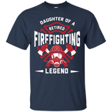 Daughter Of A Retired Firefighting Legend T-shirt_black