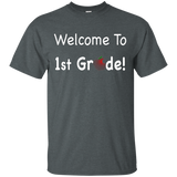 Welcome To 1st Grade T Shirt School Teacher Apple_black=