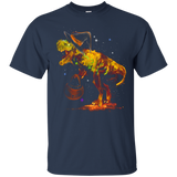 Colorful Funny Halloween T-rex Dinosaur Witch T-shirt_black=