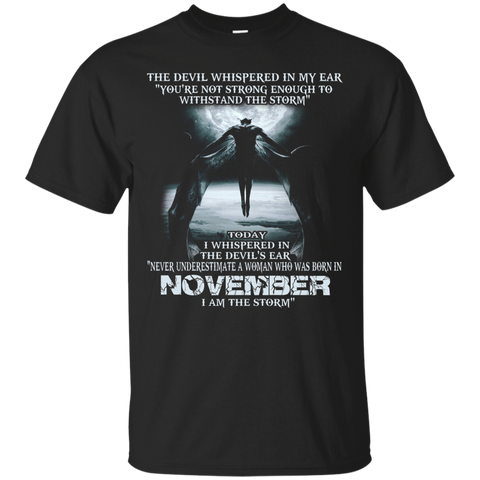 The Devil - Born In November - The Storm - Woman T-shirt_black=