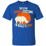 I'm Really A Rhino This Is My Human Costume T-shirt_black=