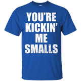 You're Kickin Me Smalls - Funny Pregnant Women Shirt_Black