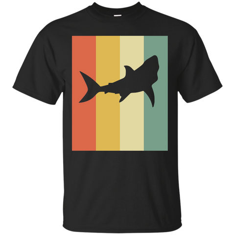 Shark Silhouette Shirt - Retro Vintage Classic T-Shirt_Black
